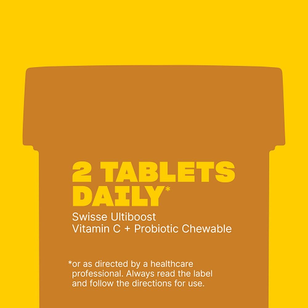 Swisse Ultiboost Vitamin C + Probiotic Chewable 60 Tablets