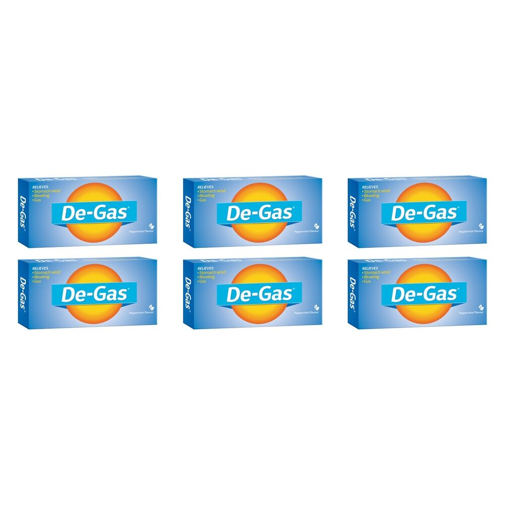 De-Gas Antiflatulent Peppermint 24 Capsules Pack of 6