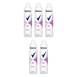 Rexona Antiperspirant Aerosol Deodorant Classic 250mL Pack of 5