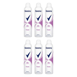 Rexona Antiperspirant Aerosol Deodorant Classic 250mL Pack of 6