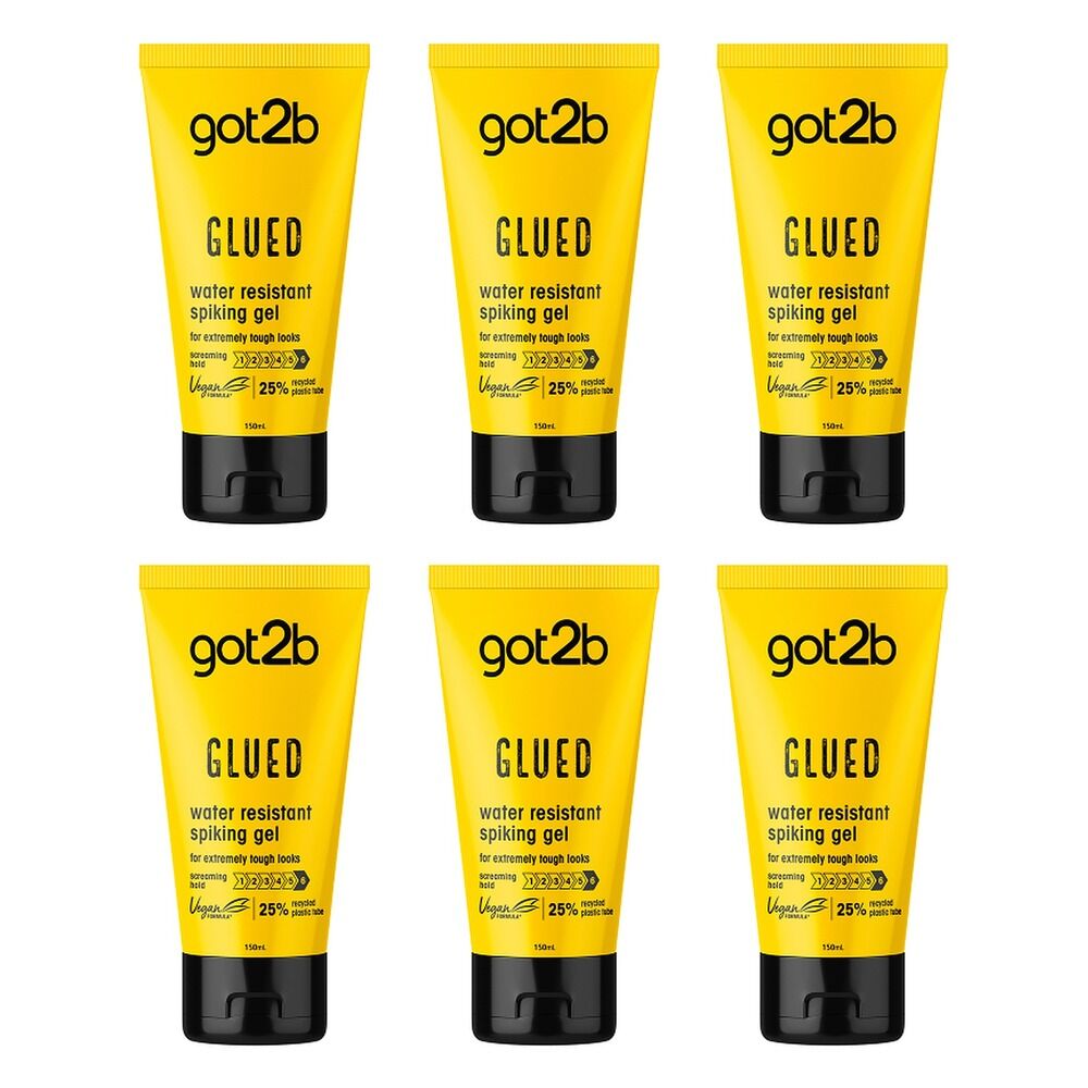 Got2B Glued Water Resistant Spiking Gel 150mL Pack of 6