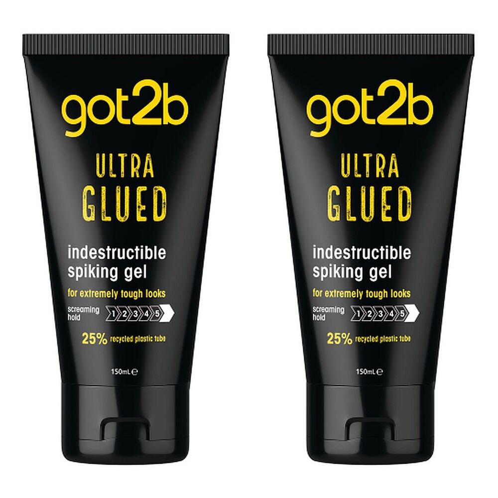 Got2B Ultra Glued Indestructible Styling Gel 150mL Pack of 2