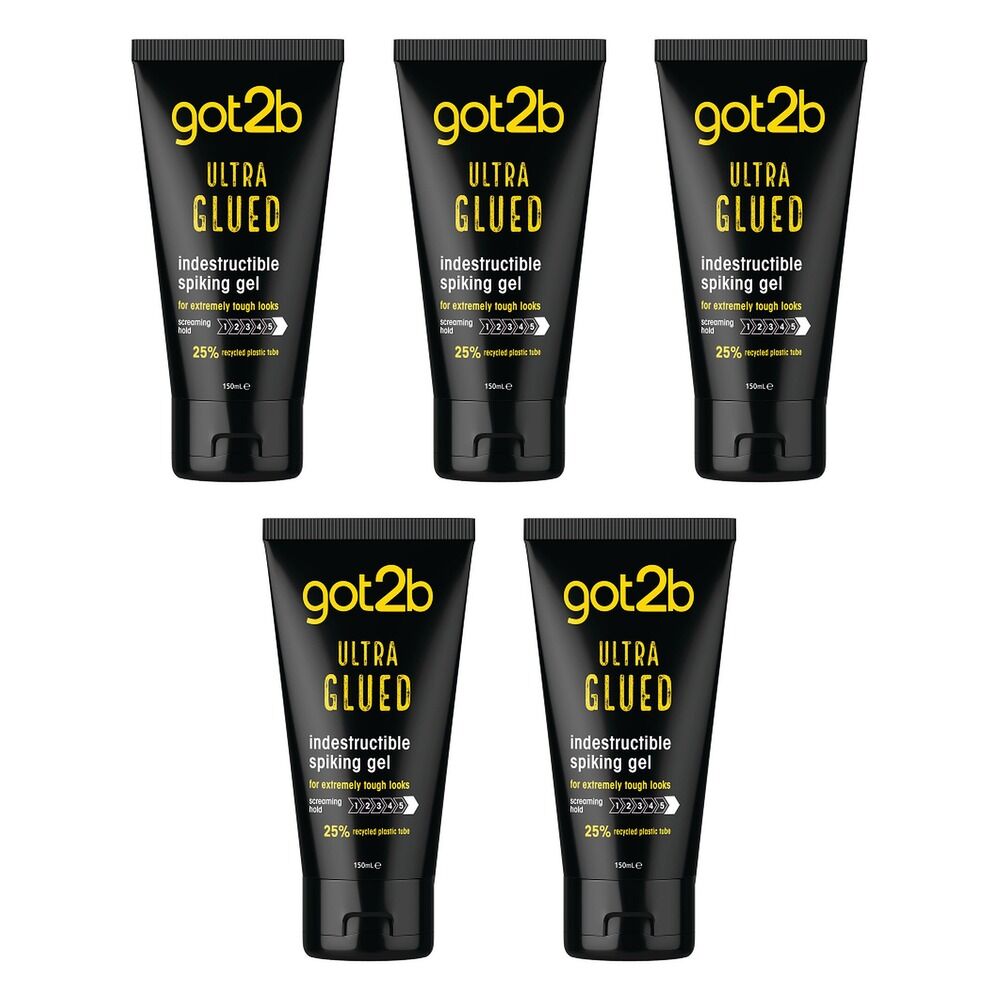 Got2B Ultra Glued Indestructible Styling Gel 150mL Pack of 5