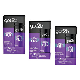 Got2B Powder'ful Volumizing Styling Powder 10g Pack of 3