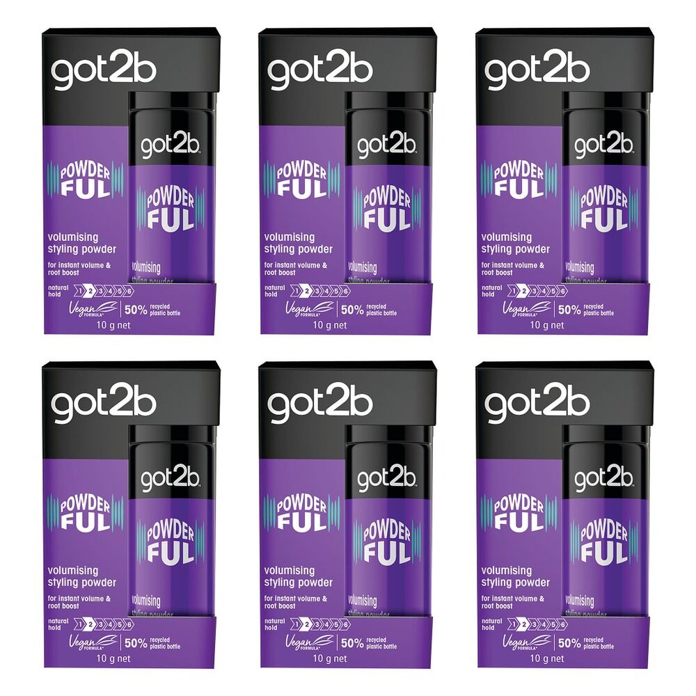 Got2B Powder'ful Volumizing Styling Powder 10g Pack of 6