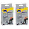 Scholl Travel & Compression Socks Black M9-12 W9.5-11 Pack of 2