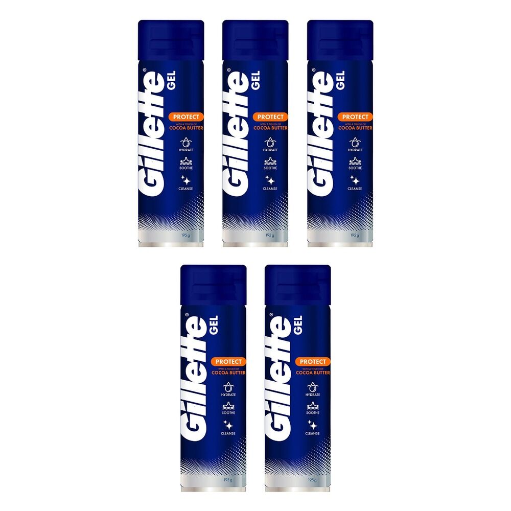 Gillette Refreshing Breeze Shave Gel 195g Pack of 5