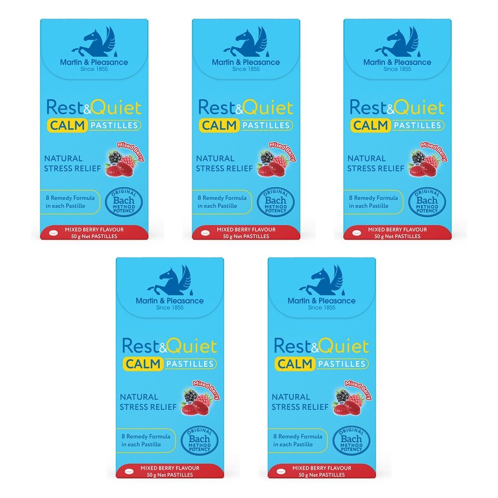 RestQ Calm Pastilles Mixed Berry 50g Pack of 5