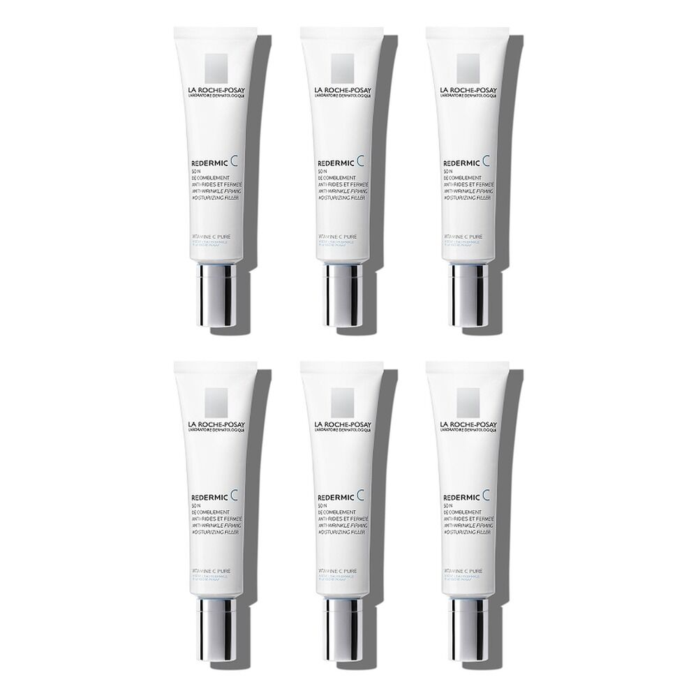 La Roche-Posay Redermic Vitamin C10 Anti-Ageing Moisturiser 40mL Pack of 6