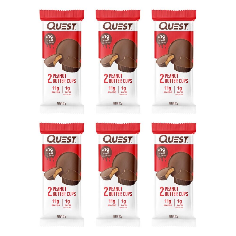 Quest Peanut Butter Cups 42g x 12 Bundle of 6