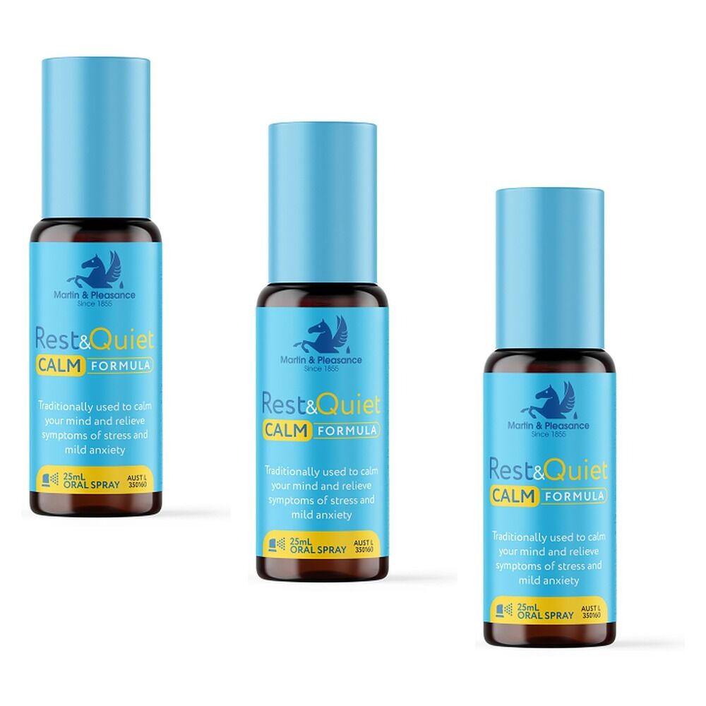 RestQ Calm Formula Oral Spray 25mL Pack of 3