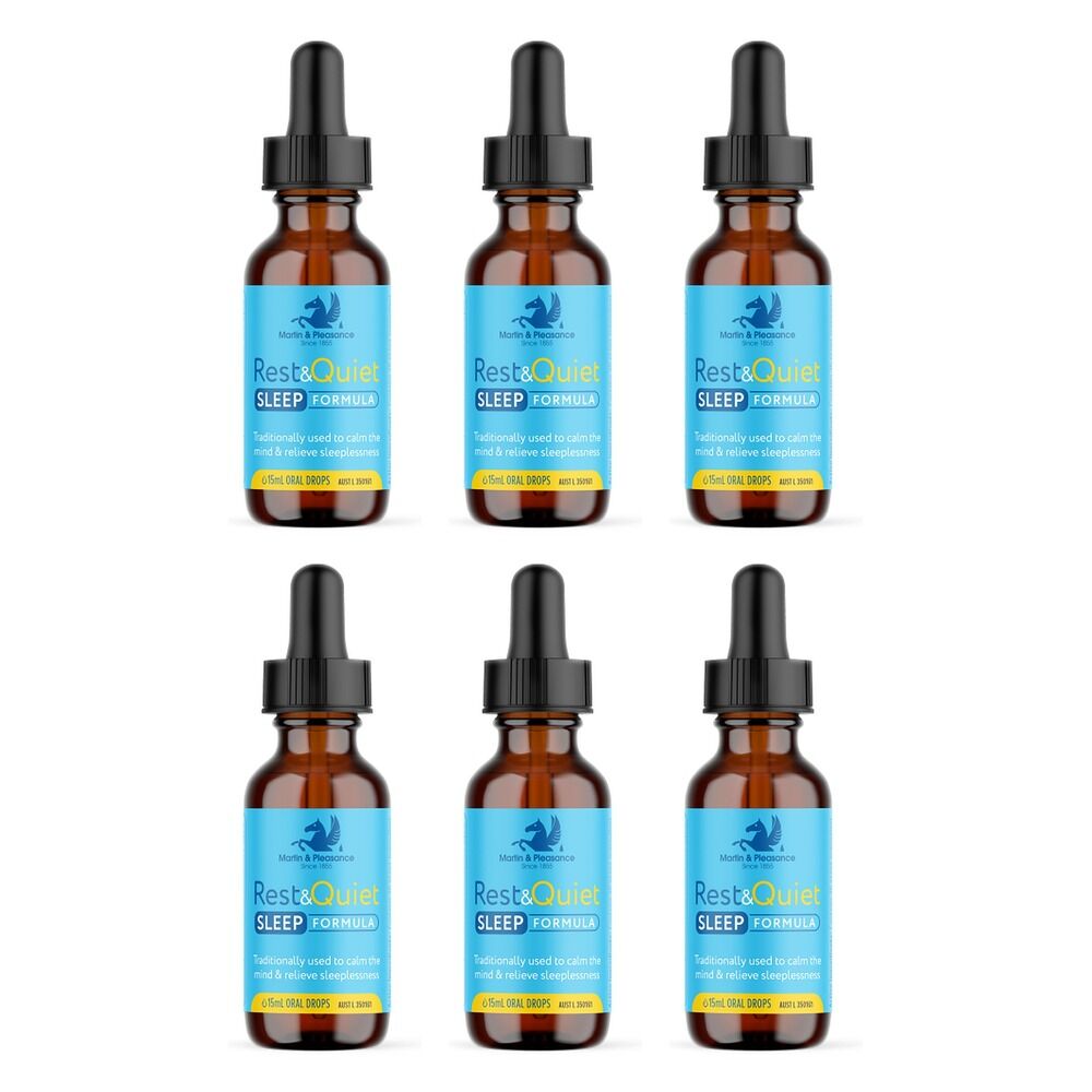 RestQ Sleep Formula Bach Flower Oral Drops 15mL Pack of 6