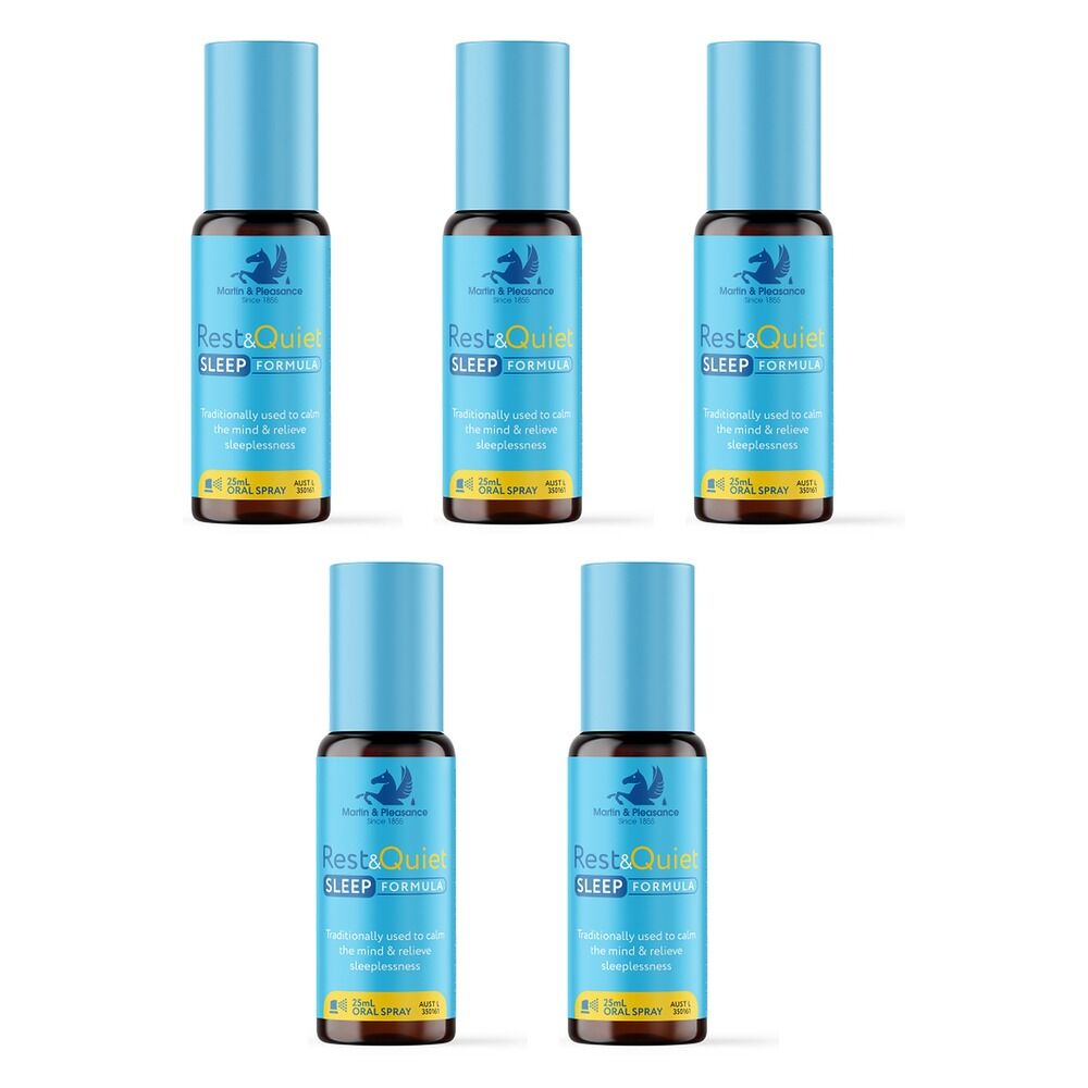 RestQ Sleep Formula 25mL Oral Spray Pack of 5