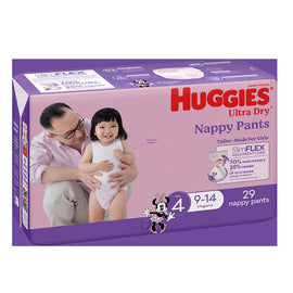 Huggies Nappy Pants Toddler Girl Size 4 29 Pack x 3