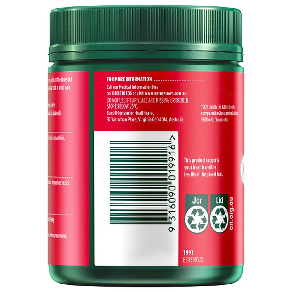 Nature's Own Glucosamine Sulfate with Chondroitin 320 Tablets
