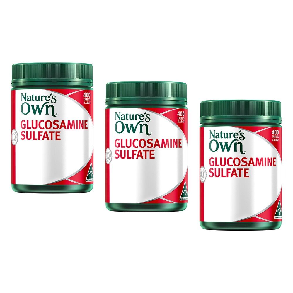 Nature's Own Glucosamine Sulfate 400 Tablets Pack of 3