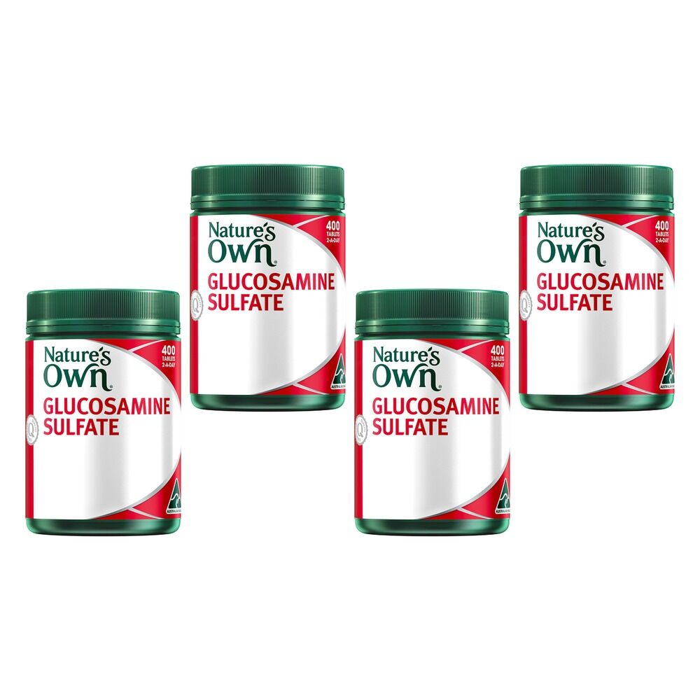 Nature's Own Glucosamine Sulfate 400 Tablets Pack of 4