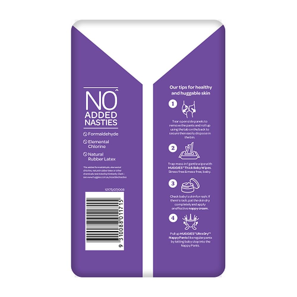Huggies UltraDry Nappy Pants Junior Girl 24 Pack x 3