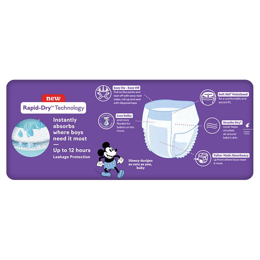 Huggies Walkers Nappy Pants for Boys 12-17kg 26 Pack x 3