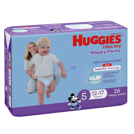 Huggies Walkers Nappy Pants for Boys 12-17kg 26 Pack