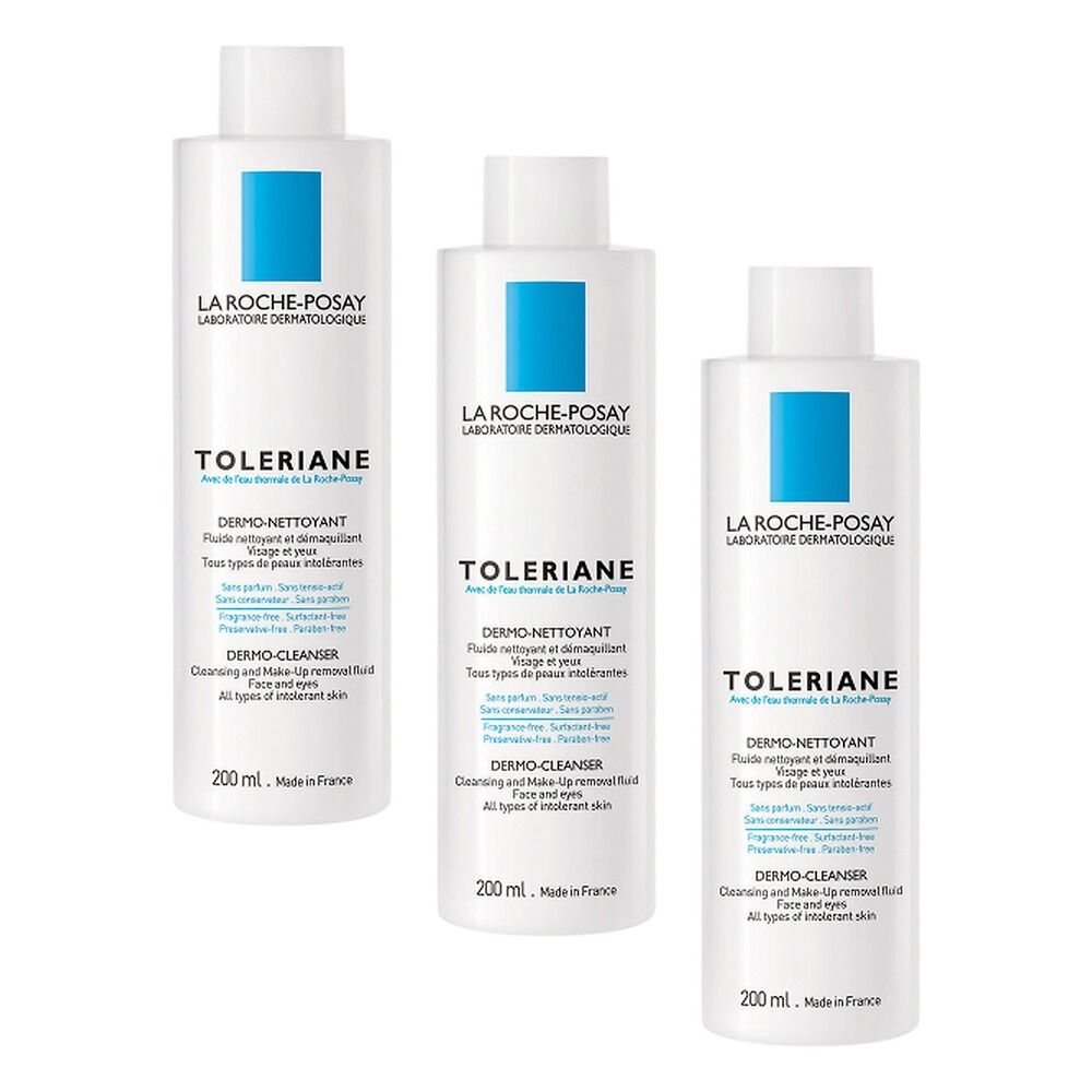 La Roche-Posay Toleriane Dermo Cleanser 200mL x 3 Bundle of 3