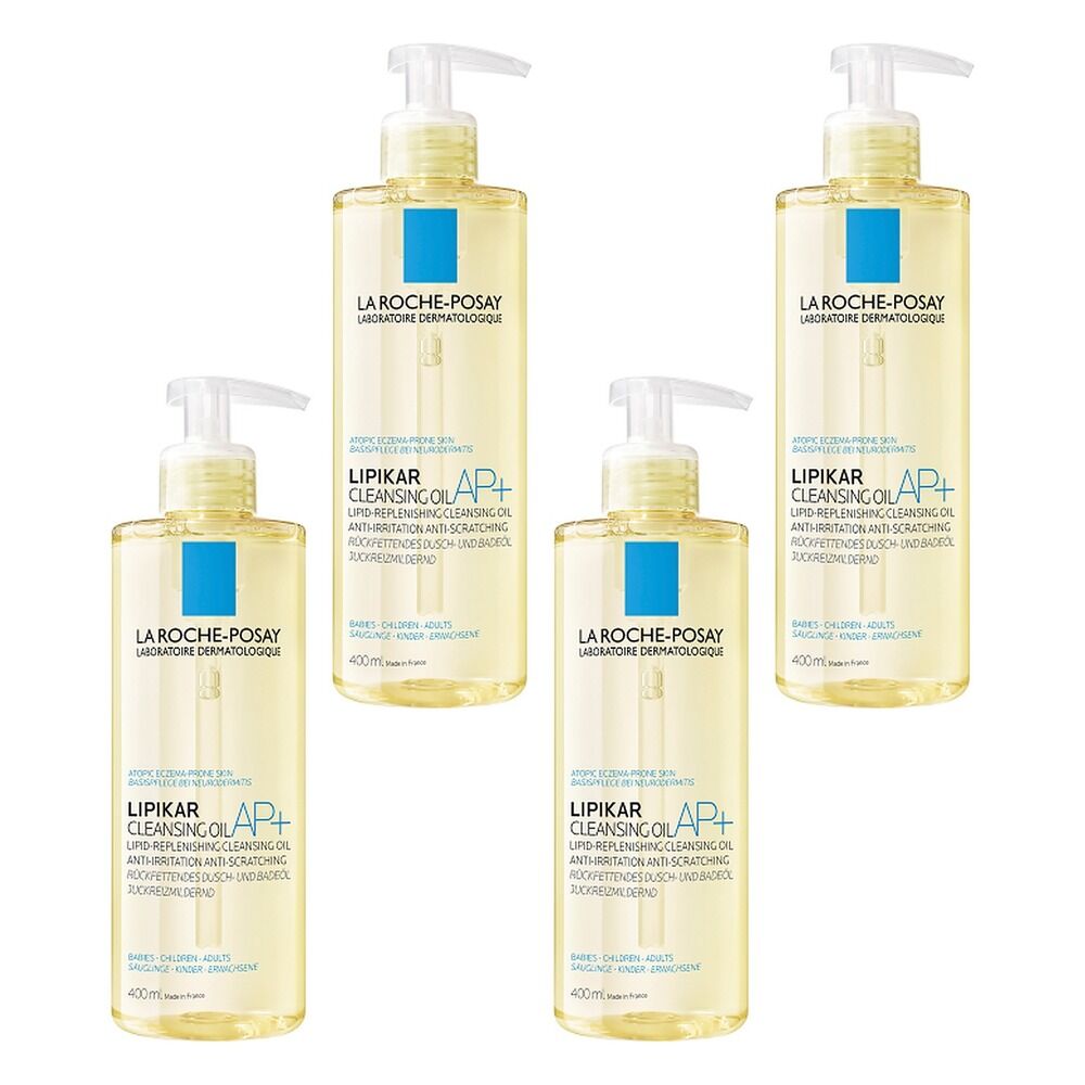 La Roche-Posay Lipikar Cleansing Oil 400mL Pack of 4