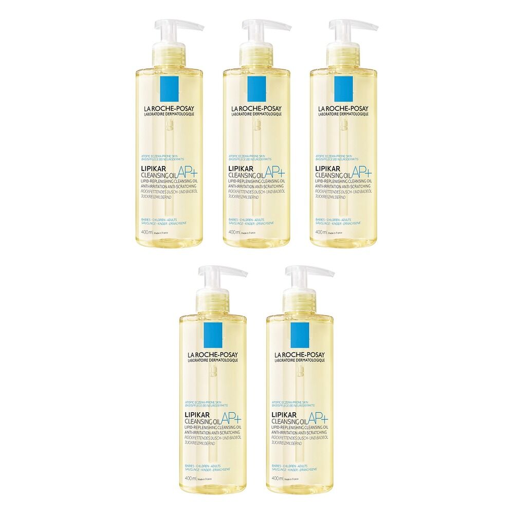 La Roche-Posay Lipikar Cleansing Oil 400mL x 3 Bundle of 5