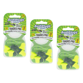 Audiplugs Tradies Pro Refill Pack of 3