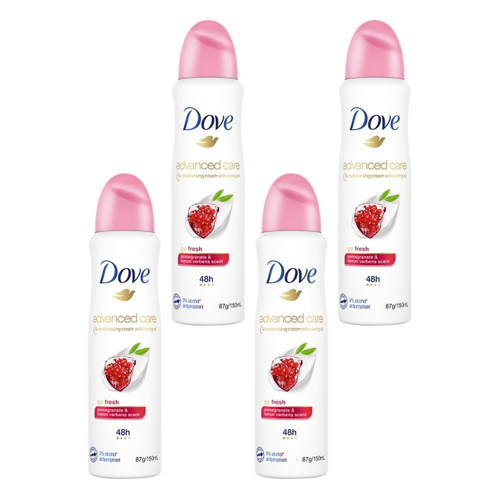 Dove Advanced Care Go Fresh Pomegranate & Lemon Verbena Pack of 4