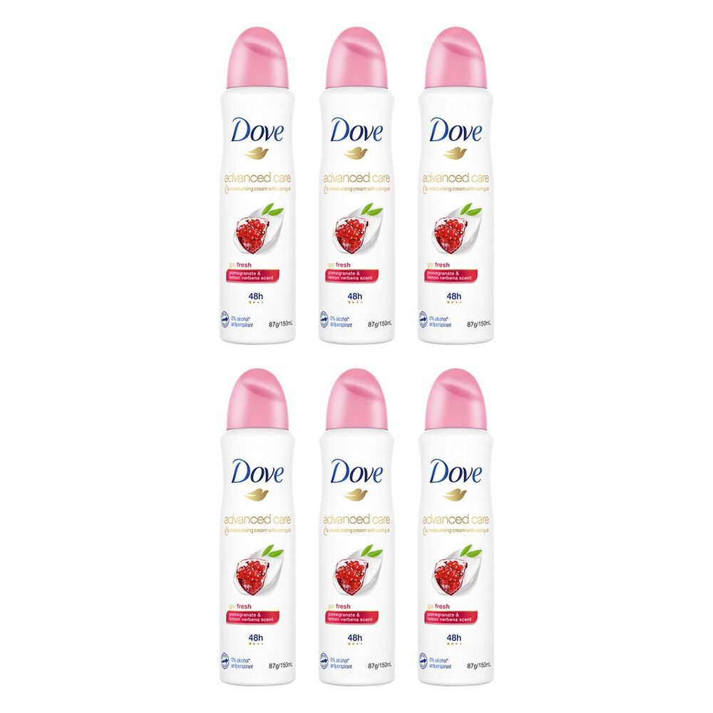 Dove Advanced Care Go Fresh Pomegranate & Lemon Verbena Pack of 6