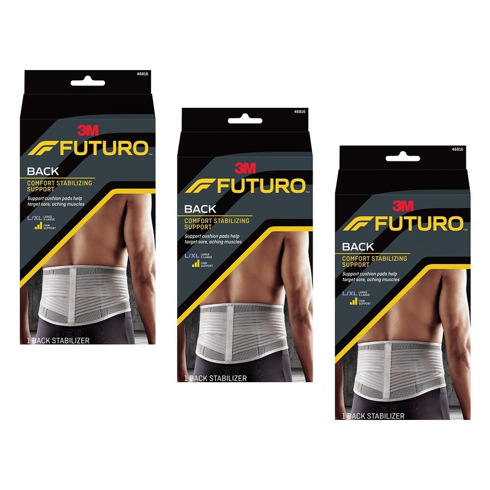 Futuro Comfort Stabilising Back Support Large/Extra Large Pack of 3