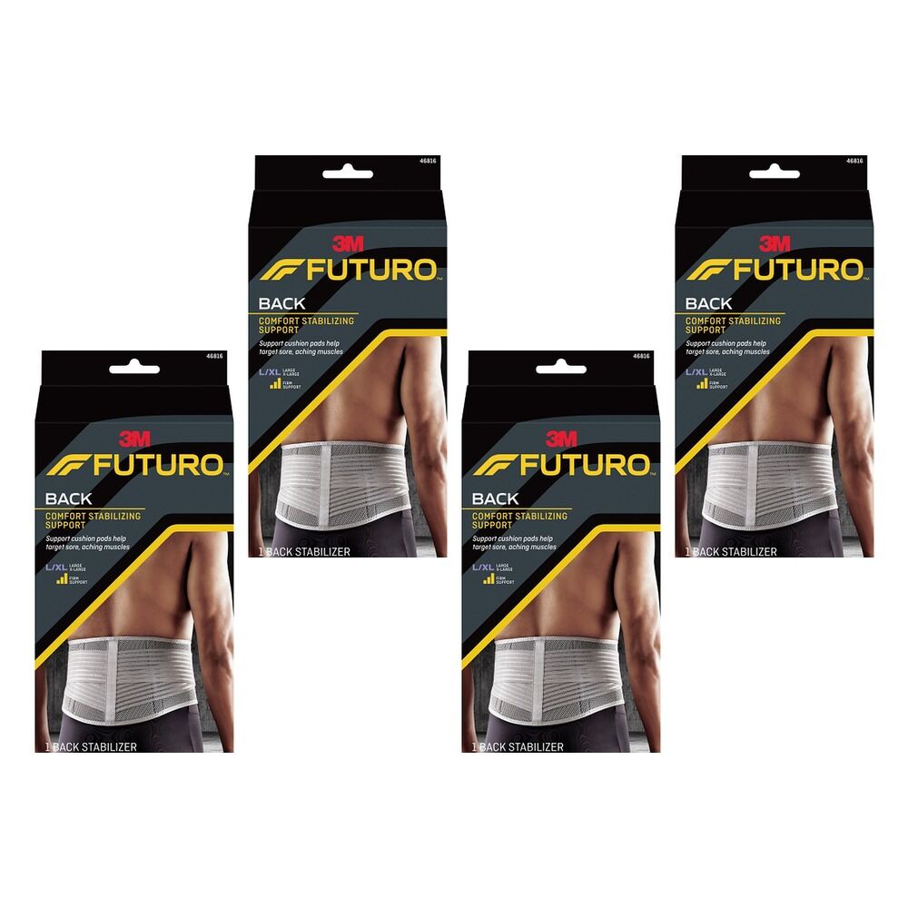 Futuro Comfort Stabilising Back Support Large/Extra Large Pack of 4