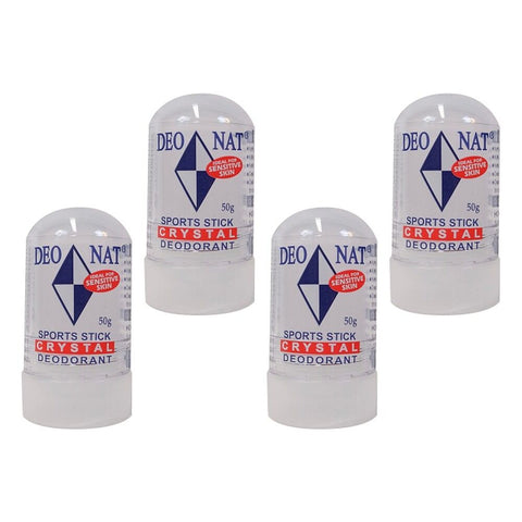 Deonat Crystal Deodorant Stick 50g Pack of 4