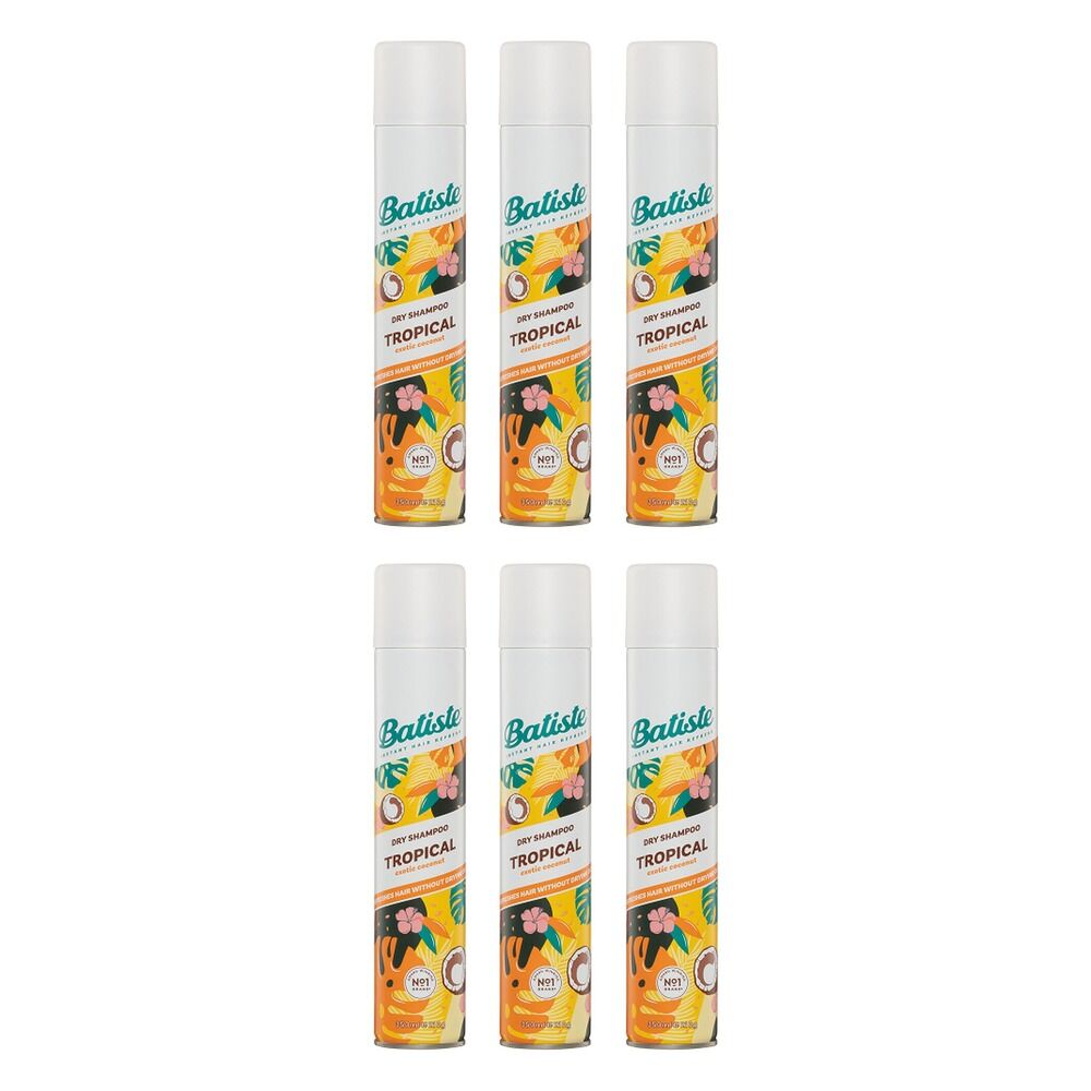 Batiste Tropical Dry Shampoo 350mL Pack of 6