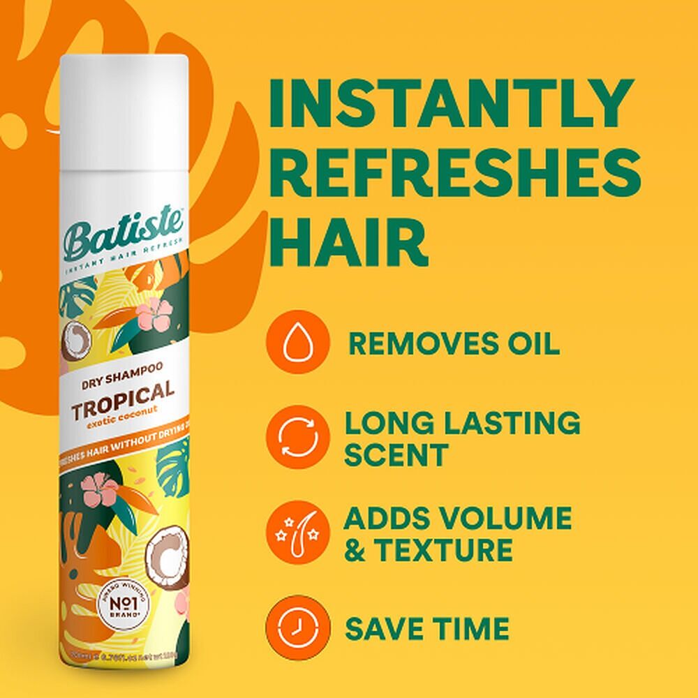 Batiste Tropical Dry Shampoo 350mL