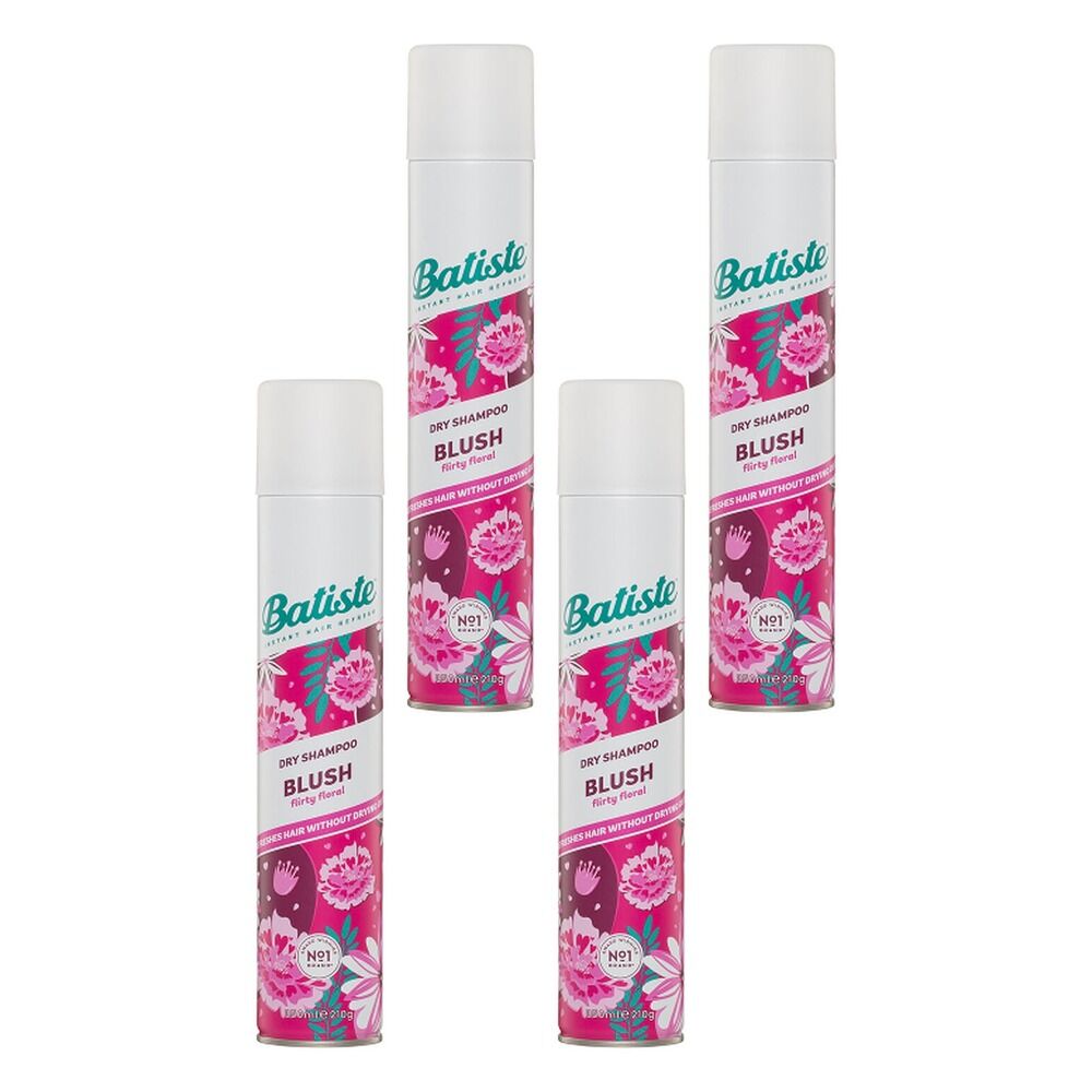 Batiste Blush Flirty Floral Dry Shampoo 350mL Pack of 4
