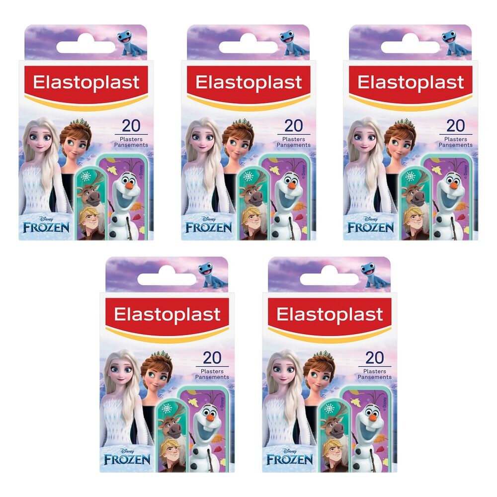 Elastoplast Disney Frozen Plasters 20 Pack Bundle of 5
