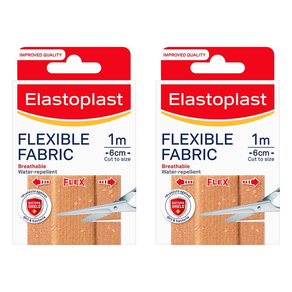 Elastoplast Flexible Fabric Plaster 1 Metre Pack of 2