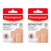 Elastoplast Sensitive Light Plasters 20 Pack Bundle of 2