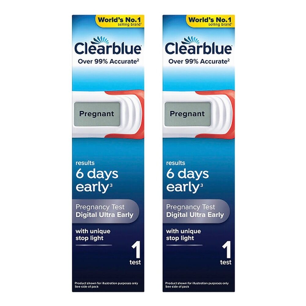 Clearblue Digital Ultra Early Pregnancy Test Pack of 2