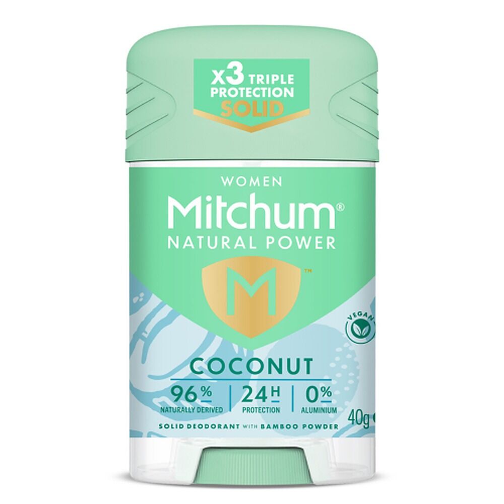 Mitchum Natural Deodorant Stick Coconut 40g