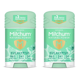 Mitchum Natural Deodorant Stick Eucalyptus 40g Pack of 2