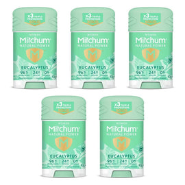 Mitchum Natural Deodorant Stick Eucalyptus 40g Pack of 5