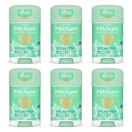 Mitchum Natural Deodorant Stick Eucalyptus 40g Pack of 6