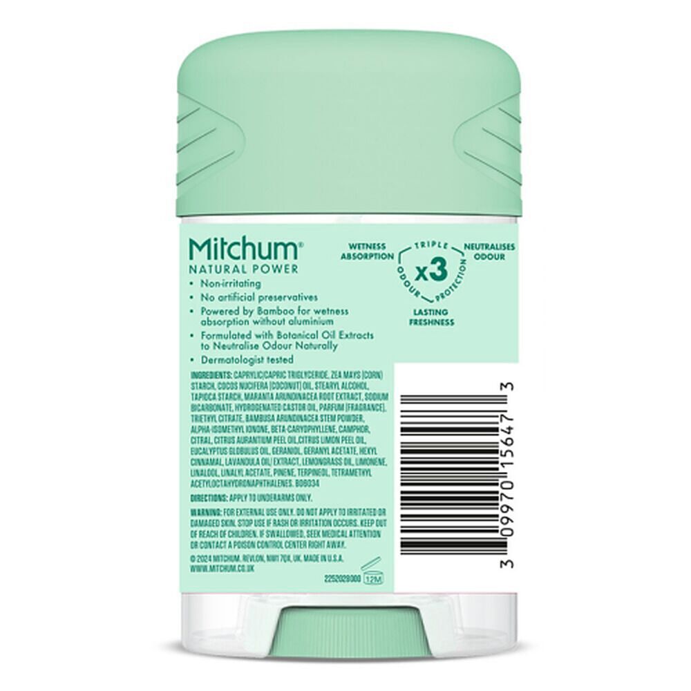 Mitchum Natural Deodorant Stick Eucalyptus 40g
