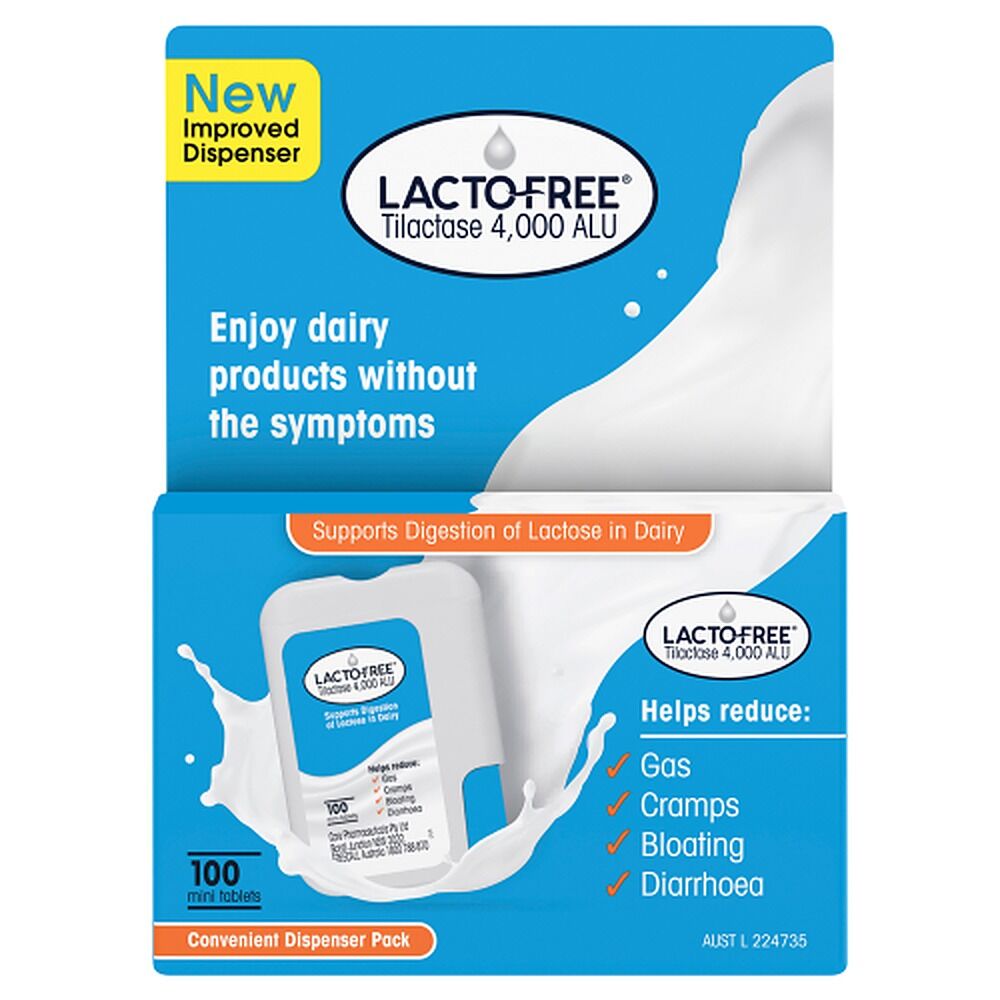 Lacto-Free Tilactase 4,000 ALU 100 Tablets