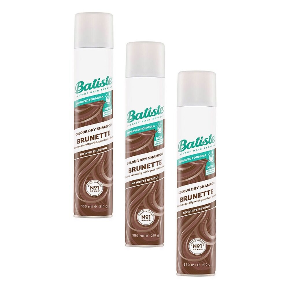 Batiste Dry Shampoo Hint of Colour Brunette 350mL Pack of 3