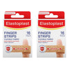 Elastoplast Finger Strips Flexible Fabric 16 Pack Bundle of 2