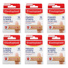 Elastoplast Finger Strips Flexible Fabric 16 Pack Bundle of 6