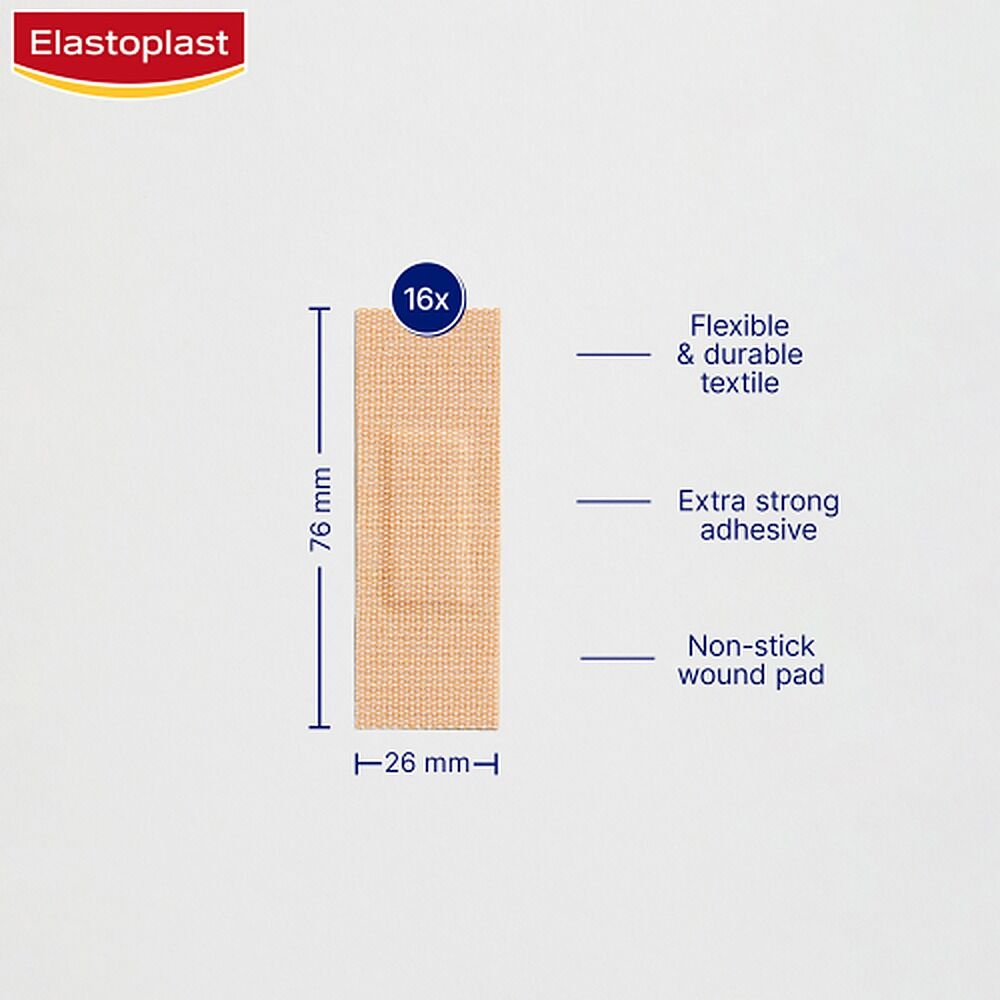 Elastoplast Extra Tough Waterproof Plasters 16 Pack